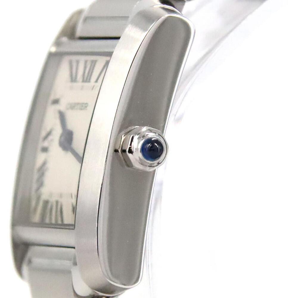 Cartier Tank Française SM W51008Q3 Stainless Steel Quartz Watch - Picture 5 of 9